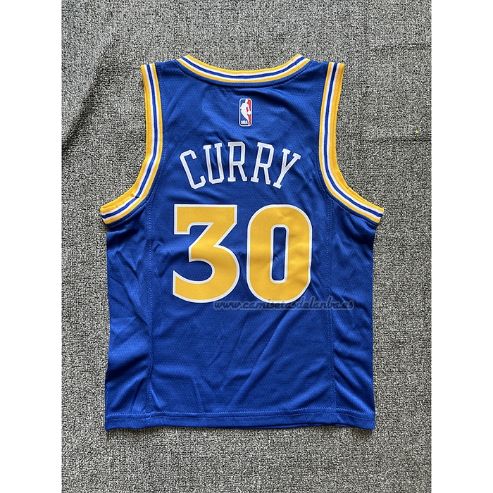 Camiseta Nino Golden State Warriors Stephen Curry NO 30 Classic 2022-23 Azul